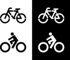 Bicycle Spray Paint Stencil Silhouette Template vector