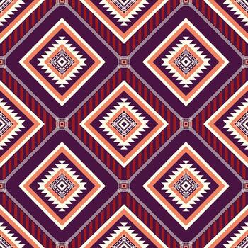 Modern ethnic geometric pattern. Aztec southwestern navajo geometric shape seamless pattern. Ethnic geometric pattern use for fabric, textile, home decoration elements, upholstery, etc. vector