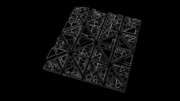 A black and white image of a large piece of paper video