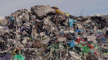Mountains of plastic debris and garbage highlight the urgent need for sustainable waste management solutions to combat pollution video