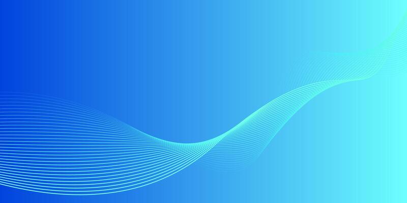 Abstract glowing wave line on dark blue background. Dynamic wave pattern. Modern flowing wavy lines. Futuristic technology concept. Suit for banner, poster, cover, brochure, flyer, website