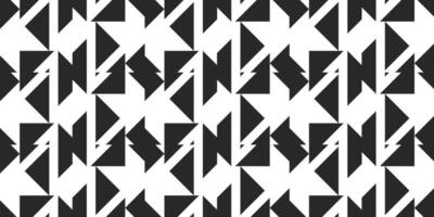 Abstract geometric shape pattern with black color isolated on white background. vector
