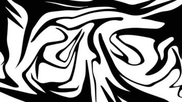 Abstract Black and White Swirls Pattern with Organic Shapes and Intertwined Lines vector