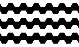 Hexagon black and white geometric pattern. horizontal pattern. dynamic monochrome art. vector