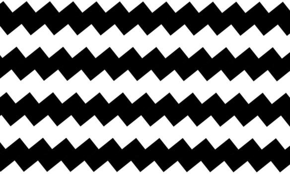 Abstract rectangle black and white zigzag geometric pattern. horizontal pattern. element minimal background. vector