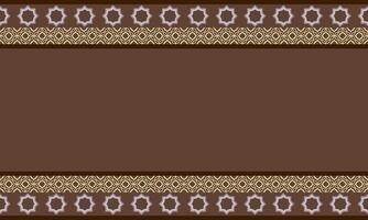 Vintage ethnic pattern with copy space background. old culture frame. vector