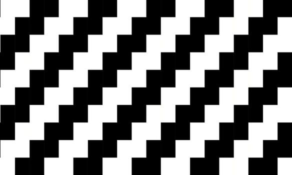 Abstract rectangle black and white zigzag geometric pattern. diagonal pattern. square checkered. vector