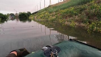 Flooding Kherson town as a result of the explosion of a dam on the Dnipro river in city of Novaya Kakhovka. Consequences of the detonation of Kakhovka Hydroelectric Power Station. War in Ukraine video