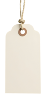 Hopeful blank paper tag with string and an eyelet, ready for your custom message or price png