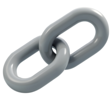 Two interlocked metal links convey strong sense of unity and enduring connection png