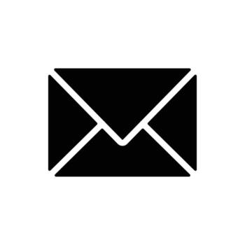 negro y blanco sencillo sobre icono representando comunicación y mensajes vector