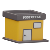 Post office icon 3d render illustration png