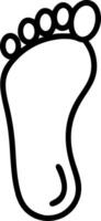 Foot print clip art vector