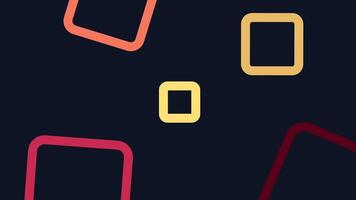 A rhythmic animation of colorful square elements pulsing and moving across the screen, evoking retro digital aesthetics and techno vibes video
