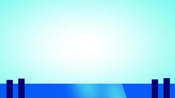 A tranquil sky blue background with rising bars represents increasing signal strength or growth in a modern, minimal digital landscape video