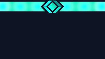 An animated divider with glowing lines and geometric shapes in cyan, ideal for digital projects needing a high-tech visual style video
