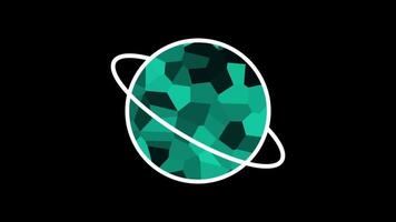 A teal-toned structure mimics atomic orbits, conveying high-tech precision, digital energy, and advanced scientific concepts in motion video