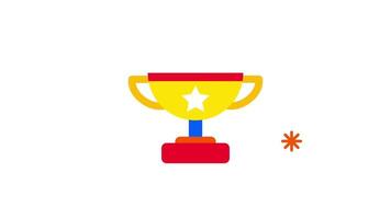 A stylized golden trophy cup with a star at the center, representing championship and ultimate recognition of excellence video