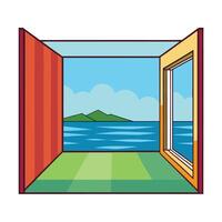 Container Home with Ocean View A Minimalist Escape to Island Paradise vector