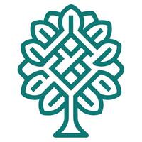 The celtic knot tree logo vector