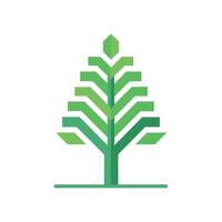 A green tree logo on a white background vector