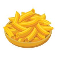 French fries in a bowl illustration vector