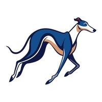 A greyhound running in the background vector