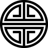 Intricate Celtic Symbol Design Icon vector