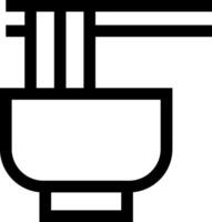 Chinese Stir-fried Noodles Icon vector