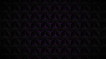 Purple 4k Animation Geometric Metal Shape Pulsing Light video