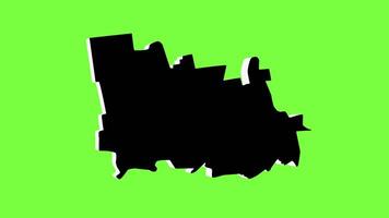 green screen 3d map of Tiraspol in moldova video