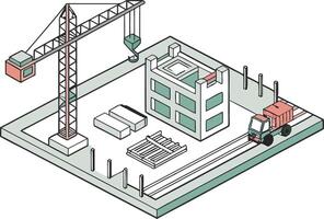 Unique Heavy Machinery Artwork Perfect for Engineering Campaigns and Industrial Awareness Projects vector
