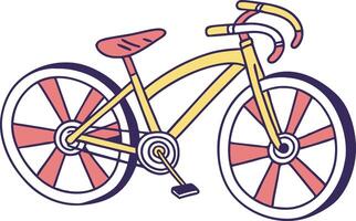 Creative Cycling for Leisure Design Highlighting Nature Connection and Fitness Hobby Themes vector