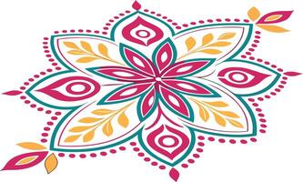 Elegant Diwali Clipart Illustration with Hindu Festival Lights and Colorful Patterns vector