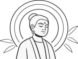 Mindfulness State Illustration Depicting Meditation Calmness and Mental Clarity Concepts vector