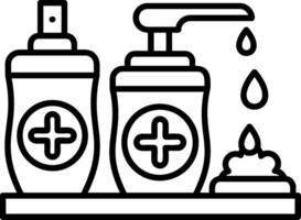 Hygiene Line Icon vector