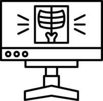 X-ray Outline Style Icon vector