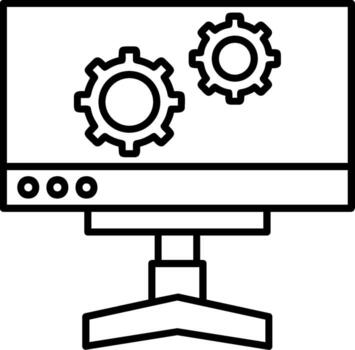 Setting Line Icon vector