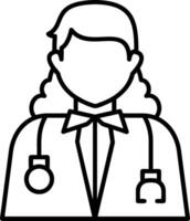Doctor Outline Style Icon vector