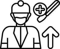 Surgery Line Icon vector