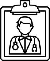 Clipboard Line Icon vector