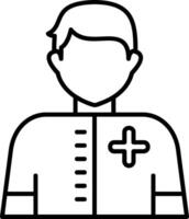 Patient Line Icon vector