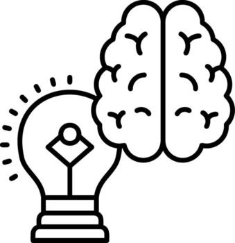 Intelligence Line Icon vector