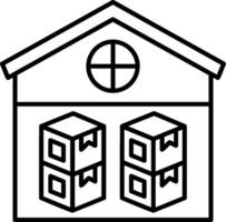 Inventory Outline Style Icon vector