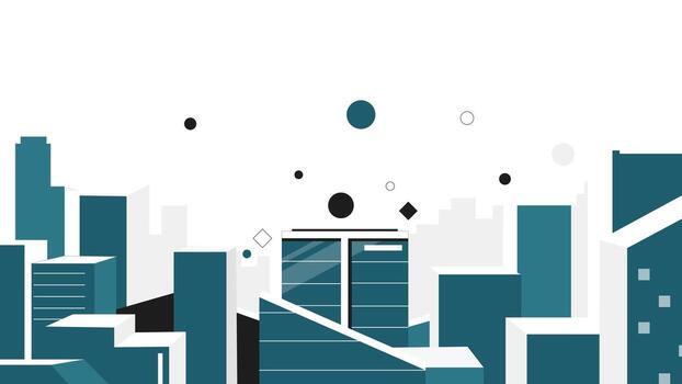 Modern Geometric Abstract Design with Dynamic Shapes and Lines vector