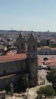 Vertical View Church of Lapa. Porto, Portugal video