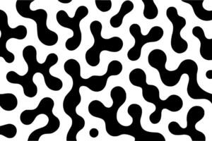 A black and white pattern with a lot of spots vector