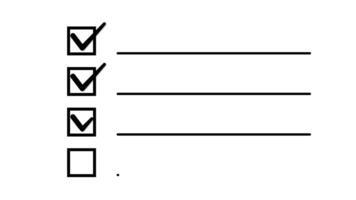 Checklist Animation with Check Marks, To Do List Concept Motion Graphic video