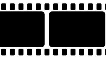 Vintage Film Strip Frame Overlay Loop Animation video