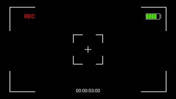 Camera Recording Viewfinder Overlay Animation video